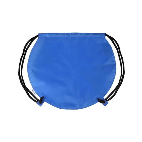 Recycled Polyester Globe Earth Drawstring Bag - Recycled Polyester Globe Earth Drawstring Bag - Image 2 of 2