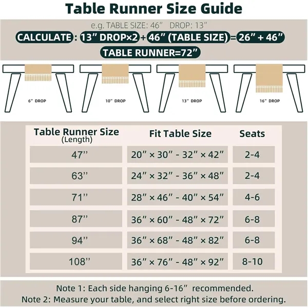 Boho Table Runner with Tassels - Boho Table Runner with Tassels - Image 1 of 5