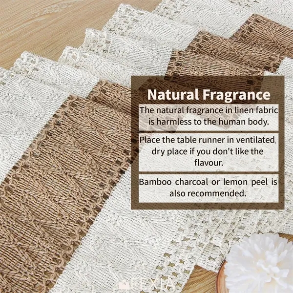 Boho Table Runner with Tassels - Boho Table Runner with Tassels - Image 2 of 5