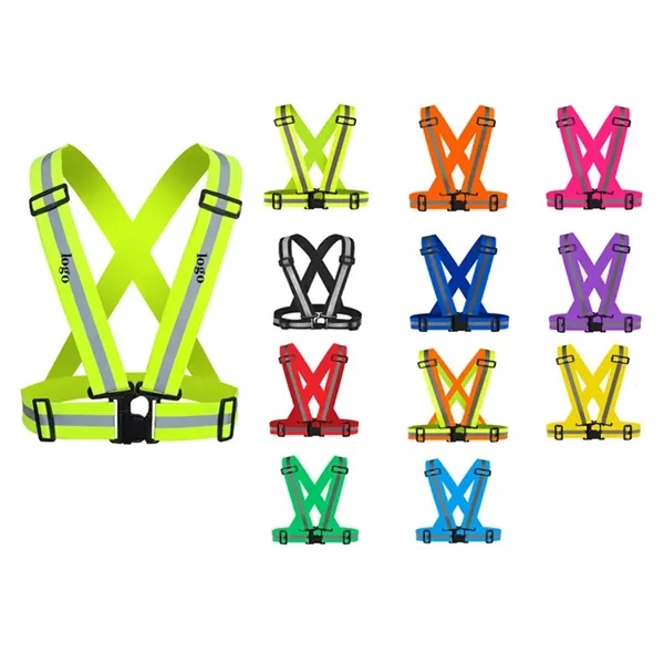 Safety Reflective Belt Vest - Safety Reflective Belt Vest - Image 0 of 3