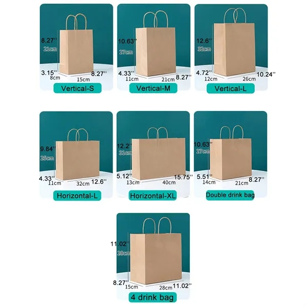 Paper Gift Bag with Handle - Paper Gift Bag with Handle - Image 6 of 6