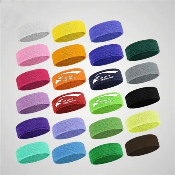 Custom Sweat-Wicking Sports Headband for Running and Yoga - Custom Sweat-Wicking Sports Headband for Running and Yoga - Image 0 of 5