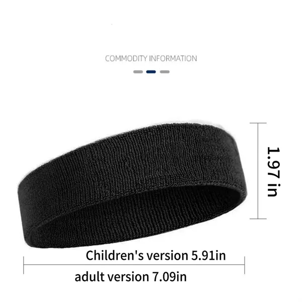 Custom Sweat-Wicking Sports Headband for Running and Yoga - Custom Sweat-Wicking Sports Headband for Running and Yoga - Image 1 of 5