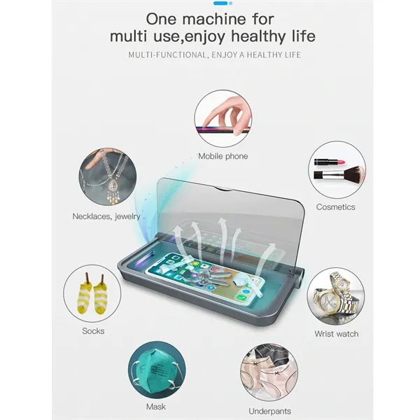 Premium UVC LED Smartphone Sterilizer For Masks And Tools - Premium UVC LED Smartphone Sterilizer For Masks And Tools - Image 2 of 7