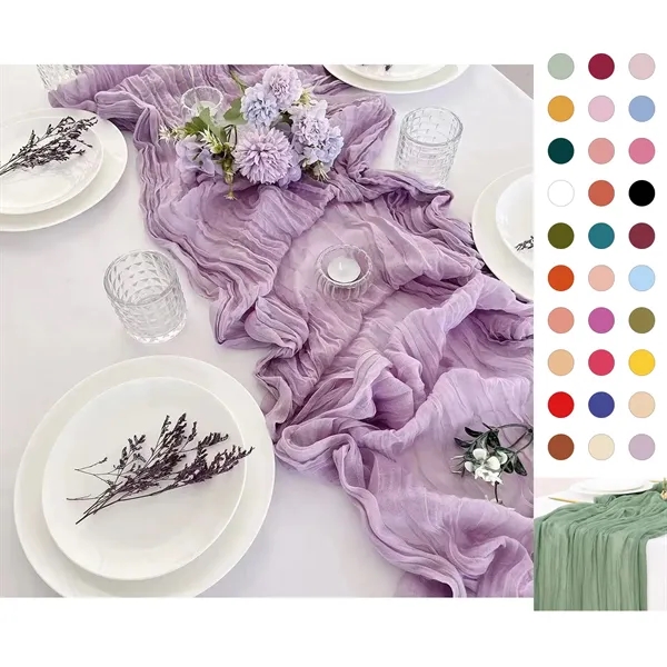 Cheesecloth Table Runner - Cheesecloth Table Runner - Image 0 of 8