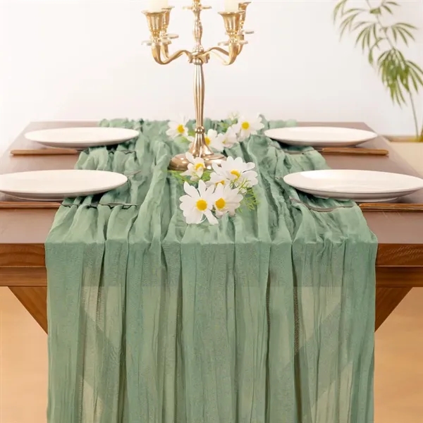 Cheesecloth Table Runner - Cheesecloth Table Runner - Image 1 of 8