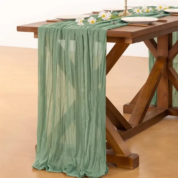 Cheesecloth Table Runner - Cheesecloth Table Runner - Image 4 of 8