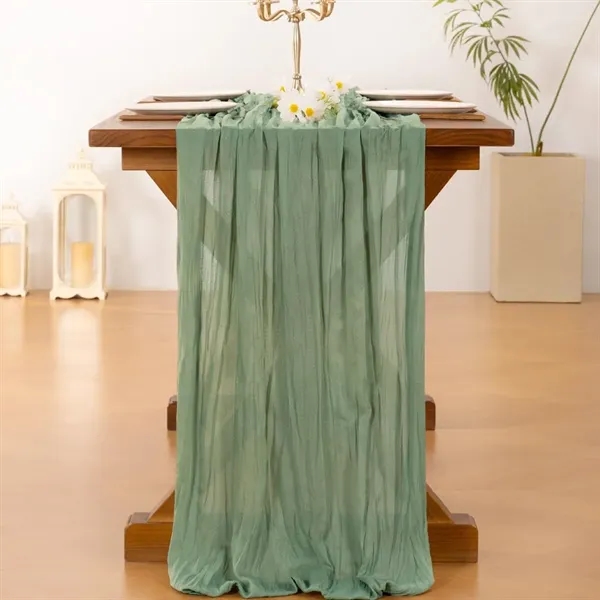 Cheesecloth Table Runner - Cheesecloth Table Runner - Image 6 of 8