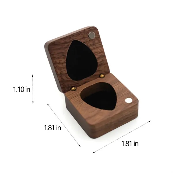 Magnetic Sturdy Wood Guitar Picks With Storage Case Walnut - Magnetic Sturdy Wood Guitar Picks With Storage Case Walnut - Image 5 of 8