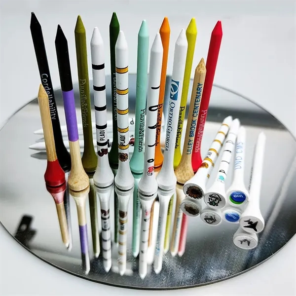 Custom Wood Golf Tees Colorful & Durable - Custom Wood Golf Tees Colorful & Durable - Image 1 of 5