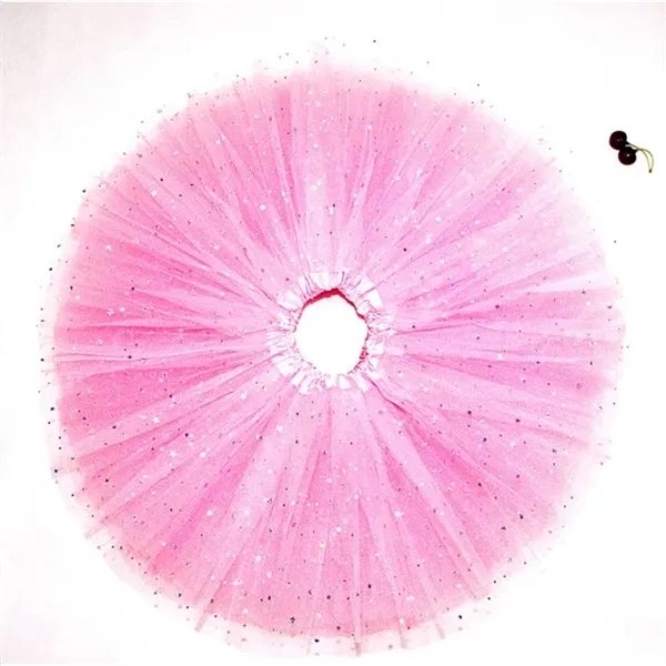 Girls Layered Stars Sequins Tutu Skirt Ballet Dance Dress - Girls Layered Stars Sequins Tutu Skirt Ballet Dance Dress - Image 4 of 4