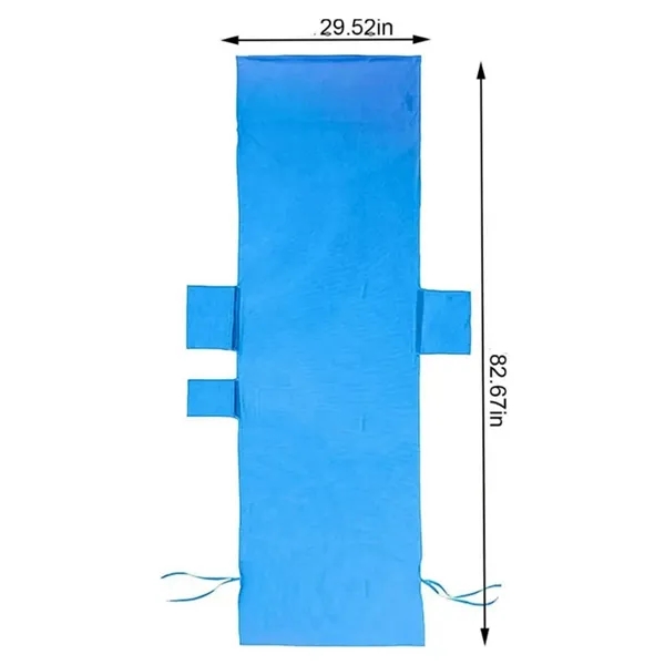 Portable Microfiber Beach Lounge Chair Towel W/ Side Pockets - Portable Microfiber Beach Lounge Chair Towel W/ Side Pockets - Image 2 of 5