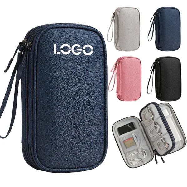 MOQ 10 Double Layer Digital Storage Bag - MOQ 10 Double Layer Digital Storage Bag - Image 0 of 2