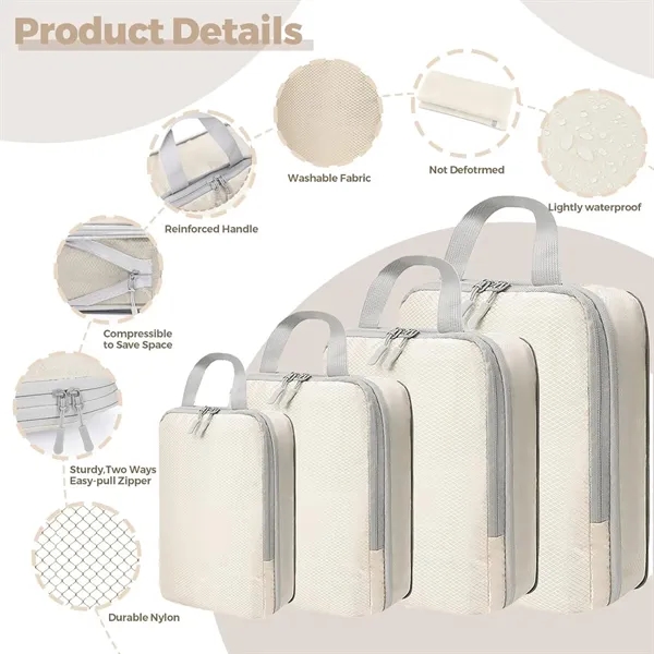 Four-Piece Set Compression Travel Luggage Storage Bag - Four-Piece Set Compression Travel Luggage Storage Bag - Image 2 of 9