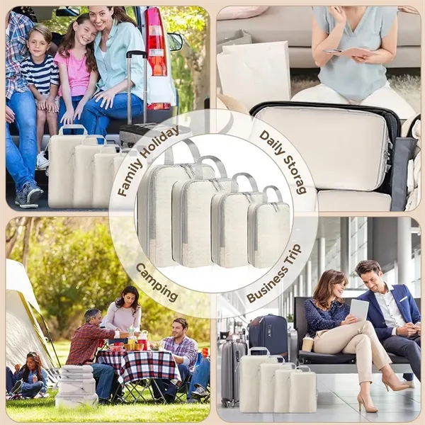 Four-Piece Set Compression Travel Luggage Storage Bag - Four-Piece Set Compression Travel Luggage Storage Bag - Image 4 of 9