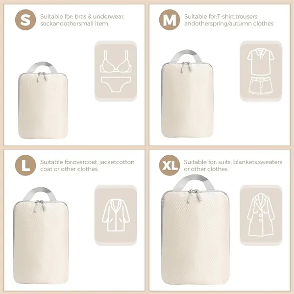 Four-Piece Set Compression Travel Luggage Storage Bag - Four-Piece Set Compression Travel Luggage Storage Bag - Image 7 of 9