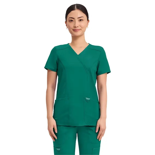 Cherokee - Workwear Revolution - Mock Wrap Top - Cherokee - Workwear Revolution - Mock Wrap Top - Image 17 of 39