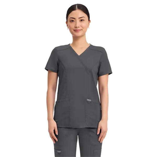 Cherokee - Workwear Revolution - Mock Wrap Top - Cherokee - Workwear Revolution - Mock Wrap Top - Image 25 of 39