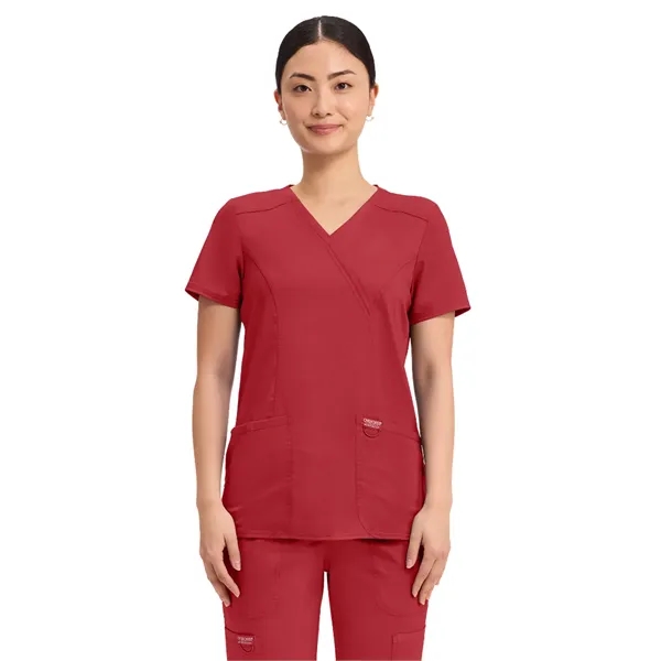 Cherokee - Workwear Revolution - Mock Wrap Top - Cherokee - Workwear Revolution - Mock Wrap Top - Image 27 of 39