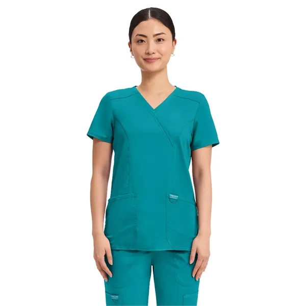 Cherokee - Workwear Revolution - Mock Wrap Top - Cherokee - Workwear Revolution - Mock Wrap Top - Image 33 of 39