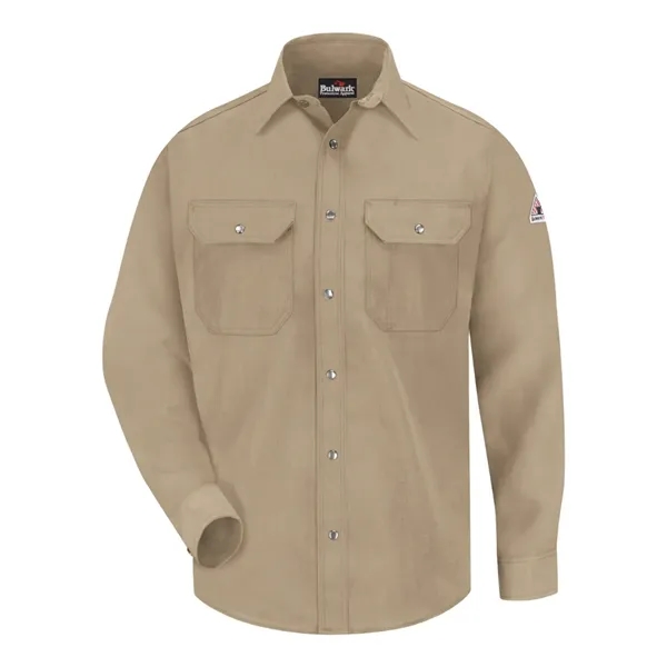 Bulwark Men's Tall Snap-Front Uniform Shirt - Nomex® IIIA... - Bulwark Men's Tall Snap-Front Uniform Shirt - Nomex® IIIA... - Image 4 of 6