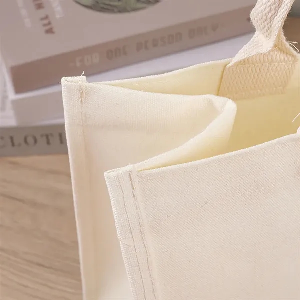 Custom Burlap Film Covered Canvas Tote Bag - Custom Burlap Film Covered Canvas Tote Bag - Image 3 of 4