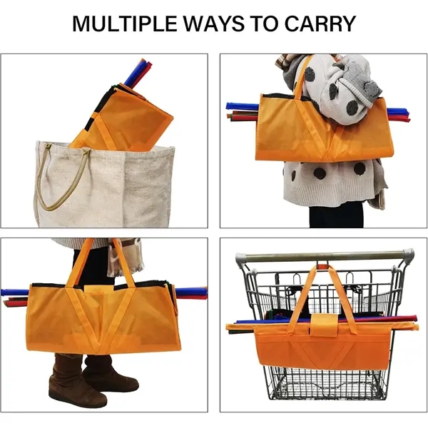 A Set Of 4 Reusable Grocery Shopping Cart Trolley Bags - A Set Of 4 Reusable Grocery Shopping Cart Trolley Bags - Image 5 of 5