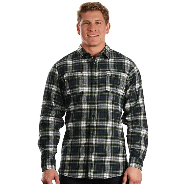 Burnside Men's Yarn-Dyed Flannel Shirt - Burnside Men's Yarn-Dyed Flannel Shirt - Image 41 of 58