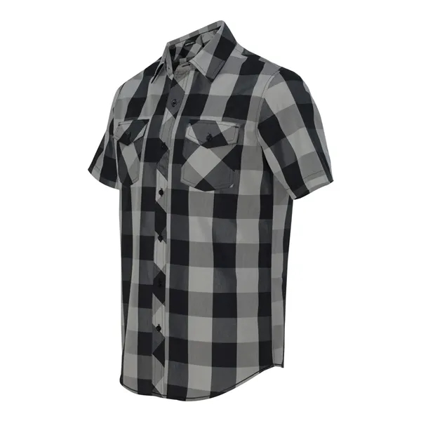 Burnside Men's Buffalo Plaid Short Sleeve Shirt - Burnside Men's Buffalo Plaid Short Sleeve Shirt - Image 5 of 12