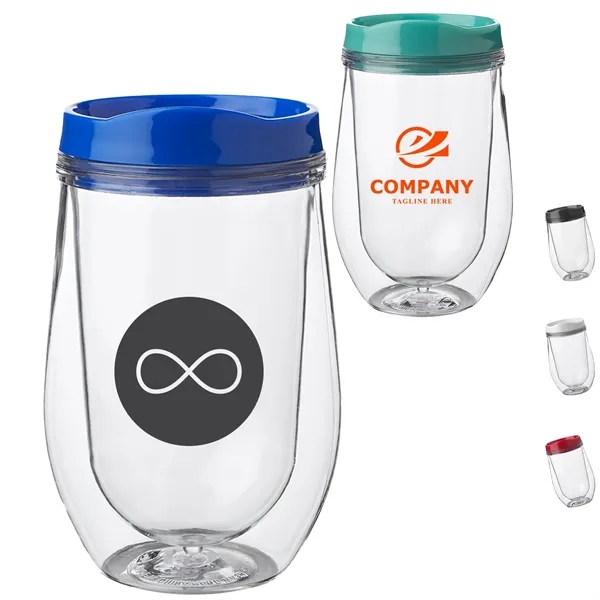15 oz Acrylic Tumbler w/ Custom Imprint & Black Lid