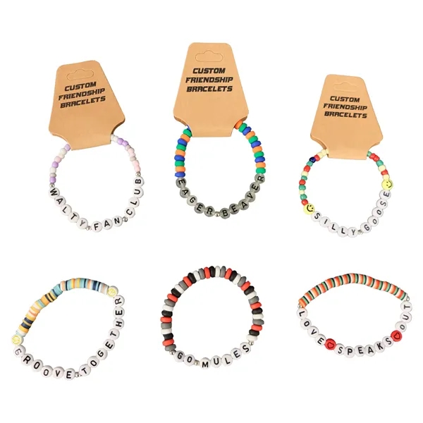 Custom Beaded Friendship Bracelet - Custom Beaded Friendship Bracelet - Image 5 of 8