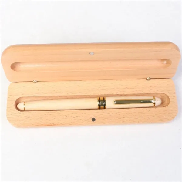 Personalized Pen And Pencil Set In Maple Wood - Personalized Pen And Pencil Set In Maple Wood - Image 3 of 4