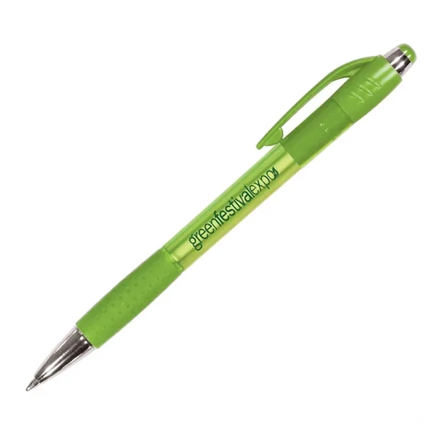Mardi Gras Grip Pen, Blue Ink - Mardi Gras Grip Pen, Blue Ink - Image 1 of 7
