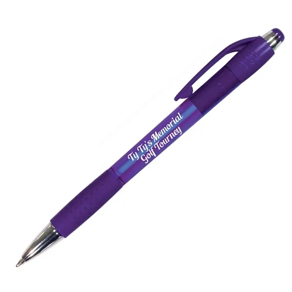 Mardi Gras Grip Pen, Blue Ink - Mardi Gras Grip Pen, Blue Ink - Image 3 of 7