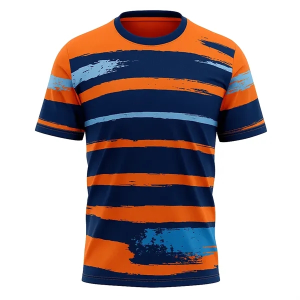 Full Color Spandex Interlock Short Sleeve T-Shirt - Full Color Spandex Interlock Short Sleeve T-Shirt - Image 0 of 0