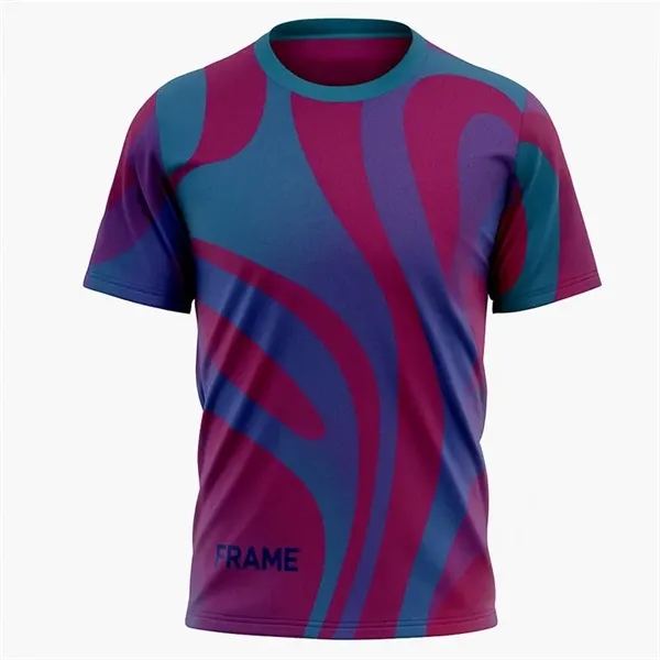 160G Birdseye Mesh Sublimated Short Sleeve T-Shirt - 160G Birdseye Mesh Sublimated Short Sleeve T-Shirt - Image 0 of 0
