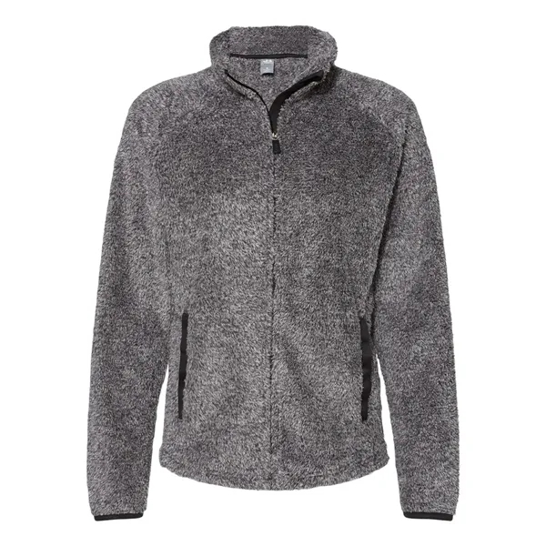 J. America Women's Boundary Shag Frosty Sherpa Full-Zip - J. America Women's Boundary Shag Frosty Sherpa Full-Zip - Image 1 of 6