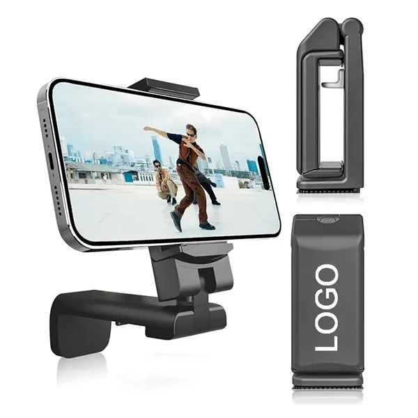 Foldable Universal Phone Holder Clip w/360 Degree Rotating - Foldable Universal Phone Holder Clip w/360 Degree Rotating - Image 0 of 4