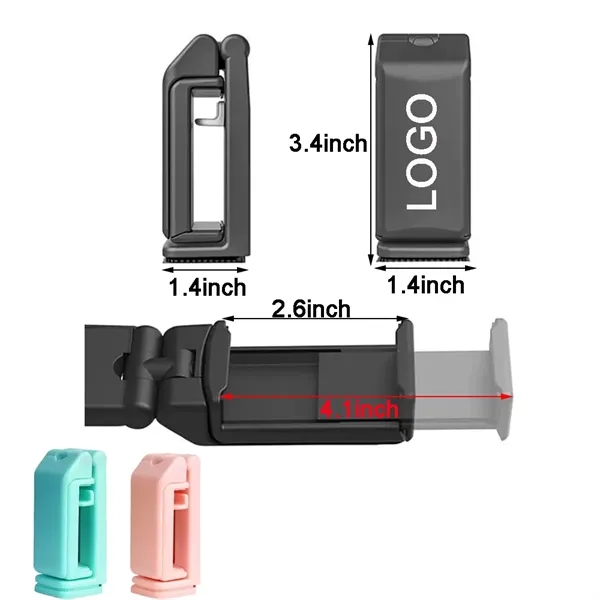Foldable Universal Phone Holder Clip w/360 Degree Rotating - Foldable Universal Phone Holder Clip w/360 Degree Rotating - Image 1 of 4