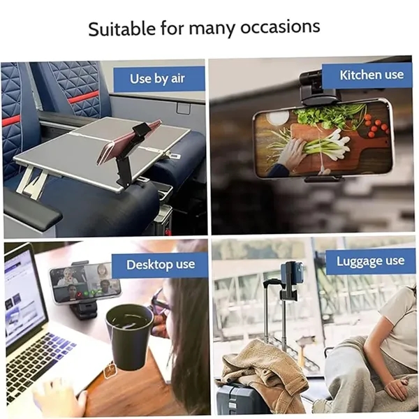 Foldable Universal Phone Holder Clip w/360 Degree Rotating - Foldable Universal Phone Holder Clip w/360 Degree Rotating - Image 4 of 4