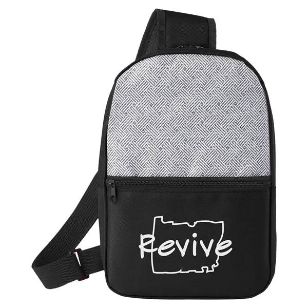 Patchwork Eco Friendly Crossbody Sling Bag - Patchwork Eco Friendly Crossbody Sling Bag - Image 1 of 8