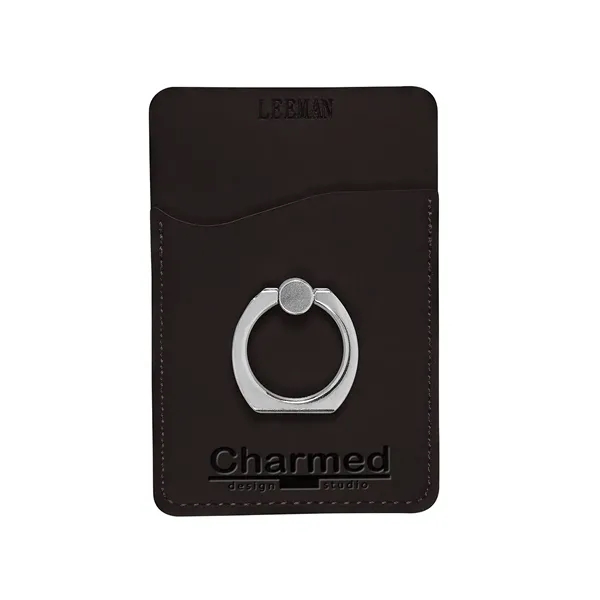 Leeman Tuscany Card Holder with Metal Ring Phone Stand - Leeman Tuscany Card Holder with Metal Ring Phone Stand - Image 3 of 10