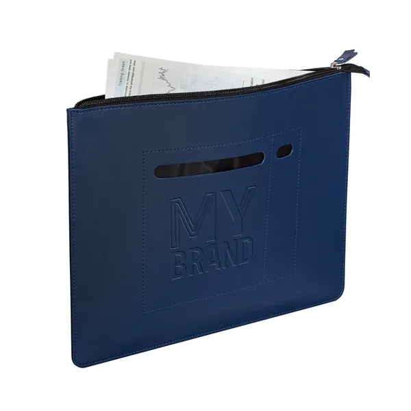 Prime Line. Italian Thermo PU Zip File Folder. - Prime Line. Italian Thermo PU Zip File Folder. - Image 4 of 5