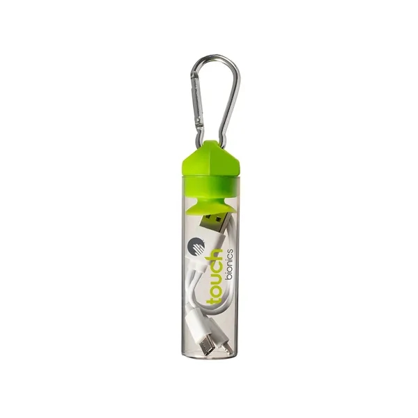 3-in-1 Charger Cable in Carabiner Storage Tube - 3-in-1 Charger Cable in Carabiner Storage Tube - Image 1 of 1
