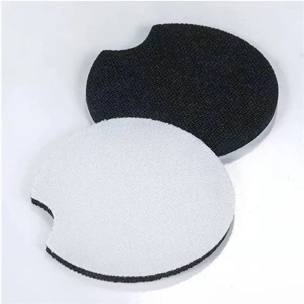 Custom Printed Neoprene White Car Cup Coaster - Custom Printed Neoprene White Car Cup Coaster - Image 3 of 4
