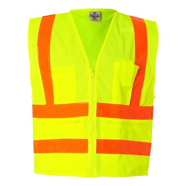 Custom Kishigo Unisex Prismatic Hydrowick-Lite Multi Zipper Vest
