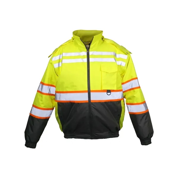Kishigo Unisex Economy Contrast Class 3 Bomber Jacket - Kishigo Unisex Economy Contrast Class 3 Bomber Jacket - Image 1 of 2