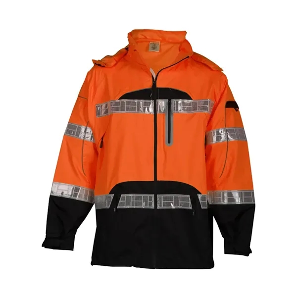 Kishigo Unisex Premium Black Series® Rainwear Jacket - Kishigo Unisex Premium Black Series® Rainwear Jacket - Image 3 of 4
