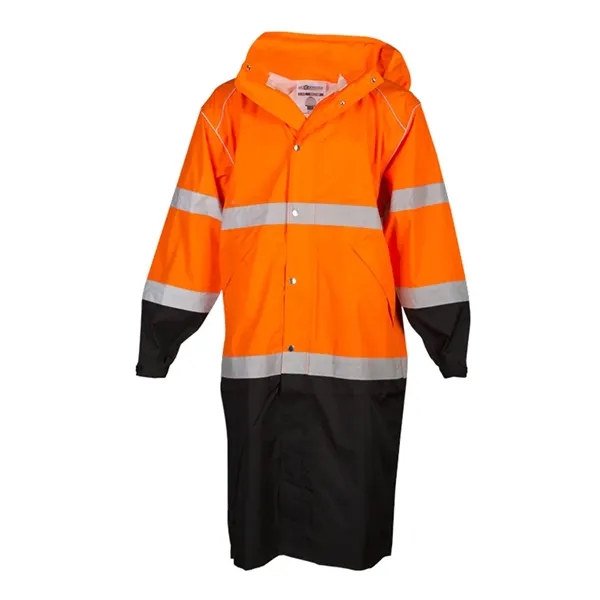 Kishigo Unisex Premium Brilliant Series® Long Rain Coat - Kishigo Unisex Premium Brilliant Series® Long Rain Coat - Image 4 of 6