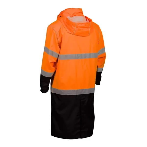 Kishigo Unisex Premium Brilliant Series® Long Rain Coat - Kishigo Unisex Premium Brilliant Series® Long Rain Coat - Image 5 of 6